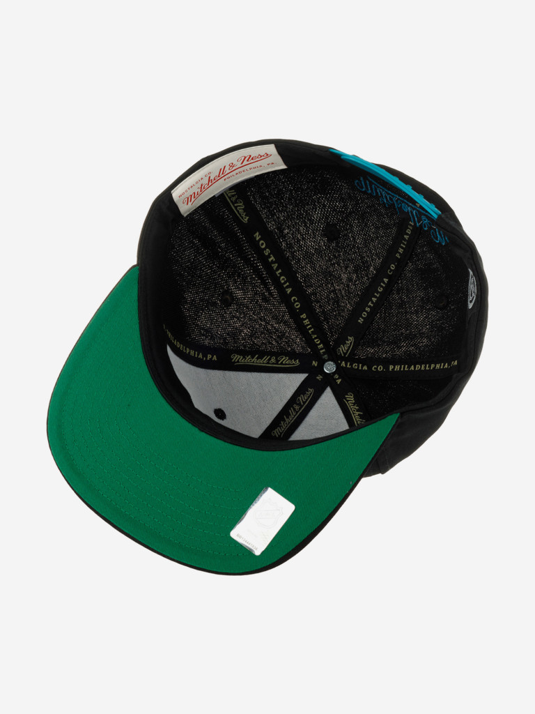 Бейсболка с прямым козырьком MITCHELL NESS 6HSSLD21213-SJSBLCK San Jose Sharks NHL