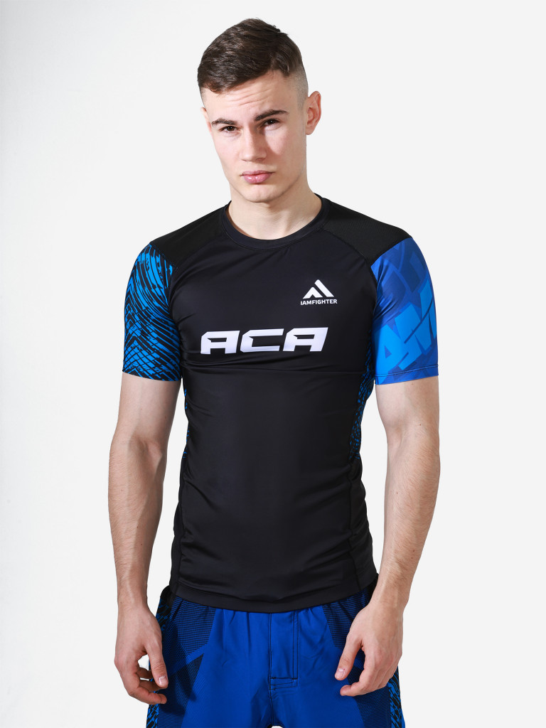 Рашгард с коротким рукавом ACA&IAMFIGHTER