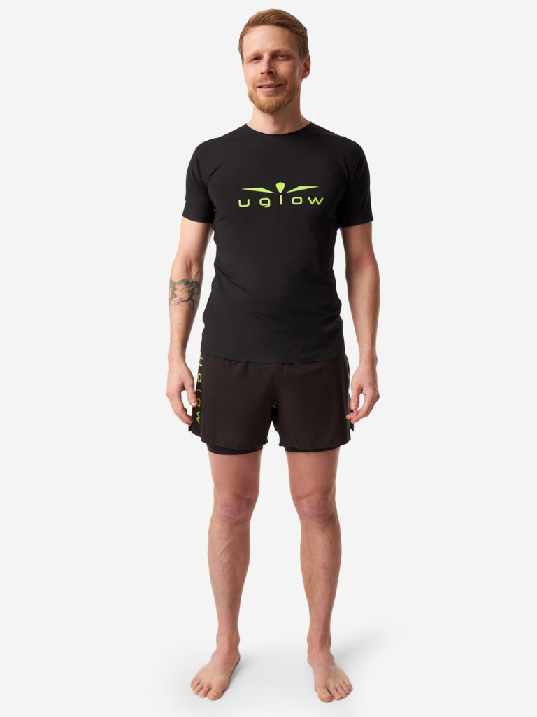 Шорты мужские UGLOW, черный желтый