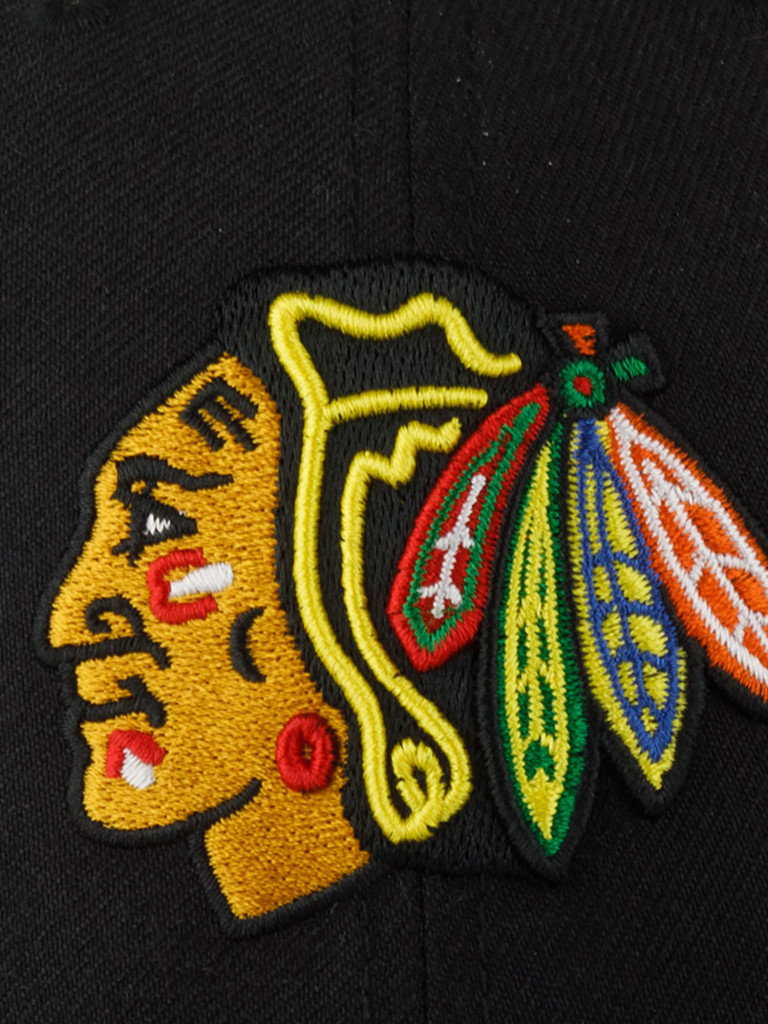 Бейсболка 47 BRAND H-MVPSP04WBP-BK Chicago Blackhawks NHL (черный)
