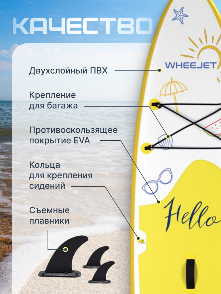 Сапборд WHEEJET Mr. Avo 320смх81смх15см