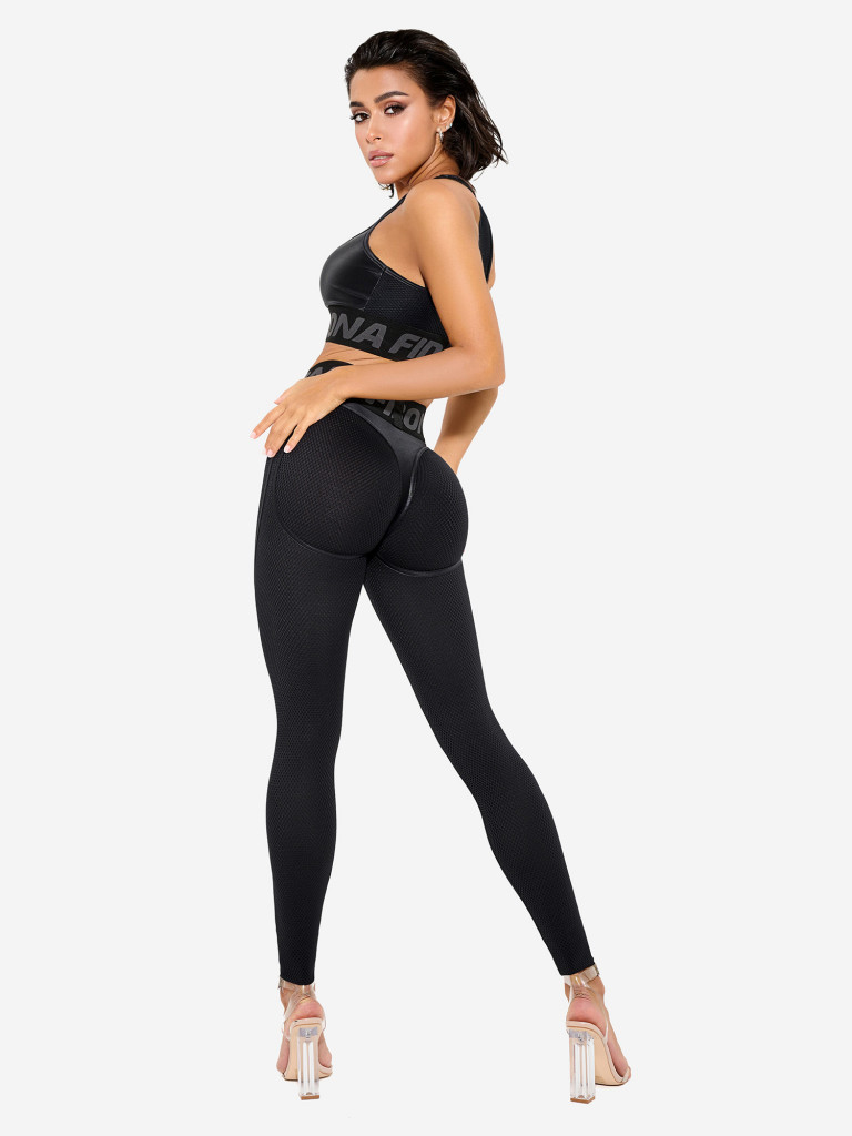 Спортивный топ бра Bona Fide Top For Top "Black Skin"
