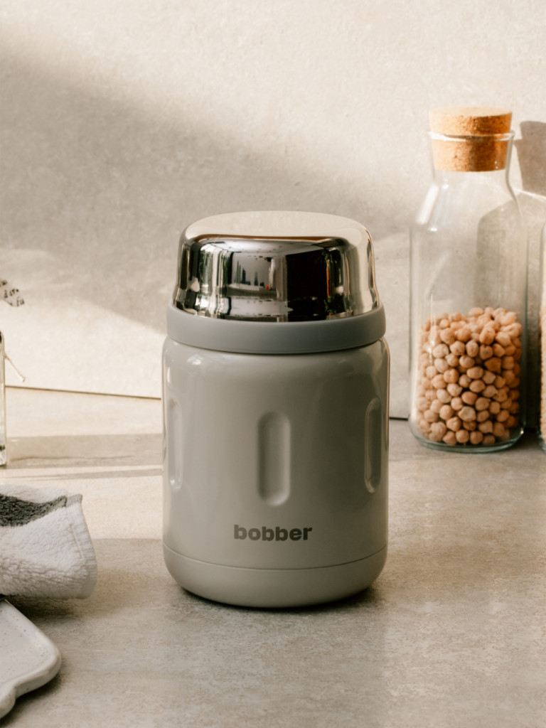 Термос вакуумный для еды BOBBER Jerrycan 700 мл, тепло до 14 часов, серый