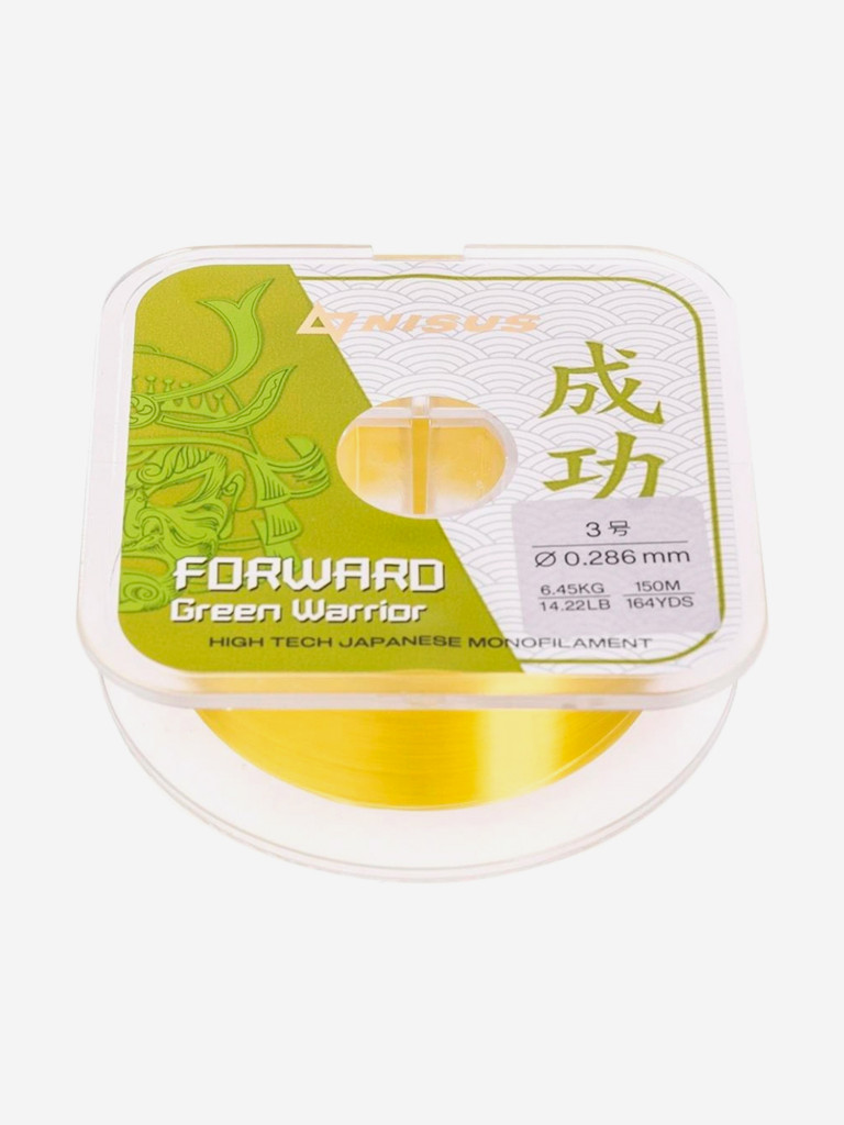 Леска для рыбалки Nisus FORWARD Green Warrior Nylon 0,286мм, 150м, 6,45кг, оливковый