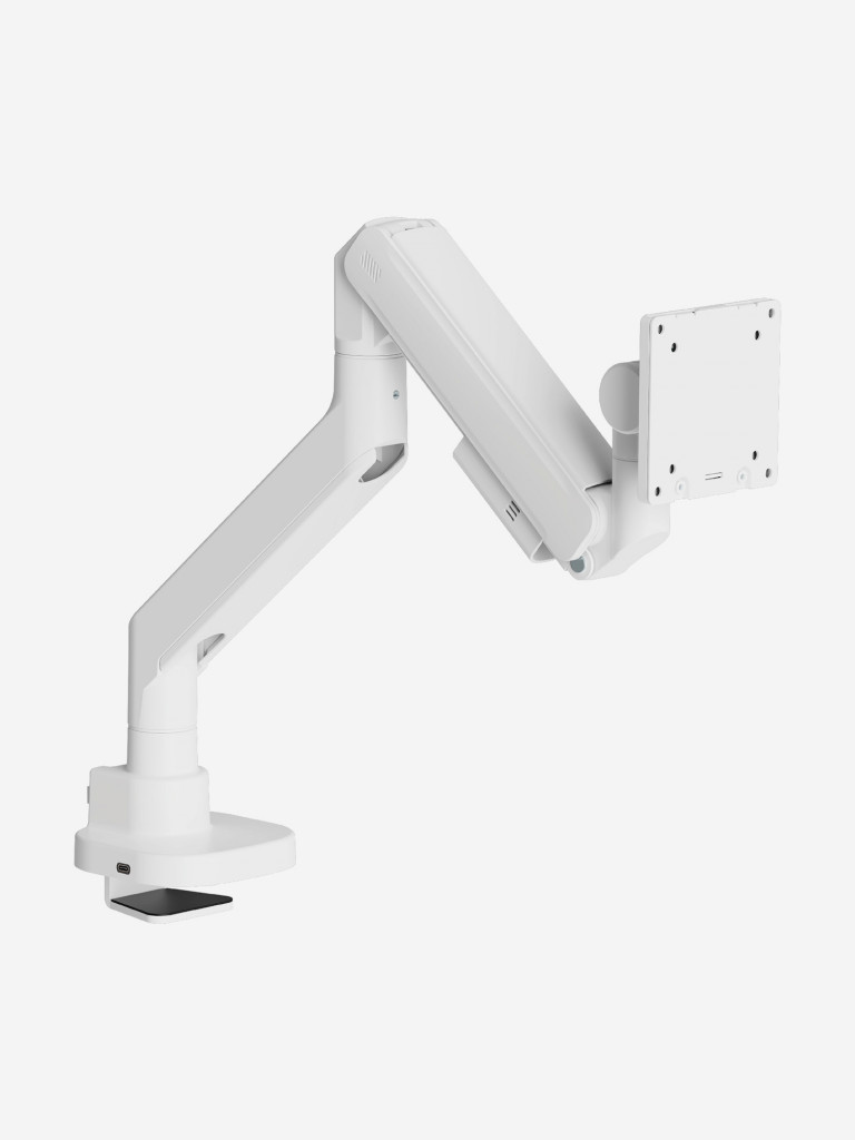 UNITEKI FMGT201WRD PRO LINE Кронштейн для монитора со струбциной системы газ лифт, поддерживающий большую нагрузку, диагональ 22-57" + адаптеры VESA
