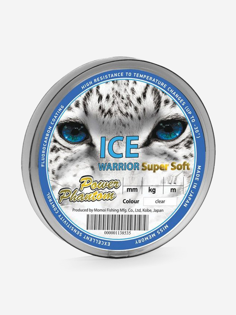 Леска для рыбалки Power Phantom Ice Warrior SUPER SOFT CLEAR 0,20mm, 4,0kg, 30m