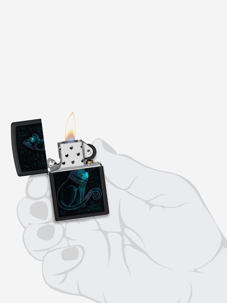 Зажигалка бензиновая ZIPPO 48582 Spiritual Cat