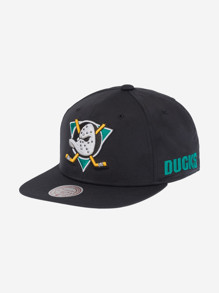 Бейсболка с прямым козырьком MITCHELL NESS HS11498-ADUBLCK Anaheim Ducks NHL (черный)