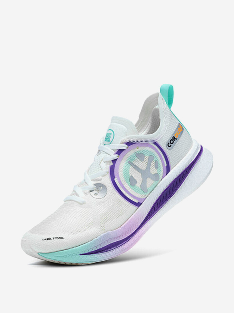 Кроссовки BMAI Shock Carbon 2.0 Low-Top Running Shoes Women's White Purple Green
