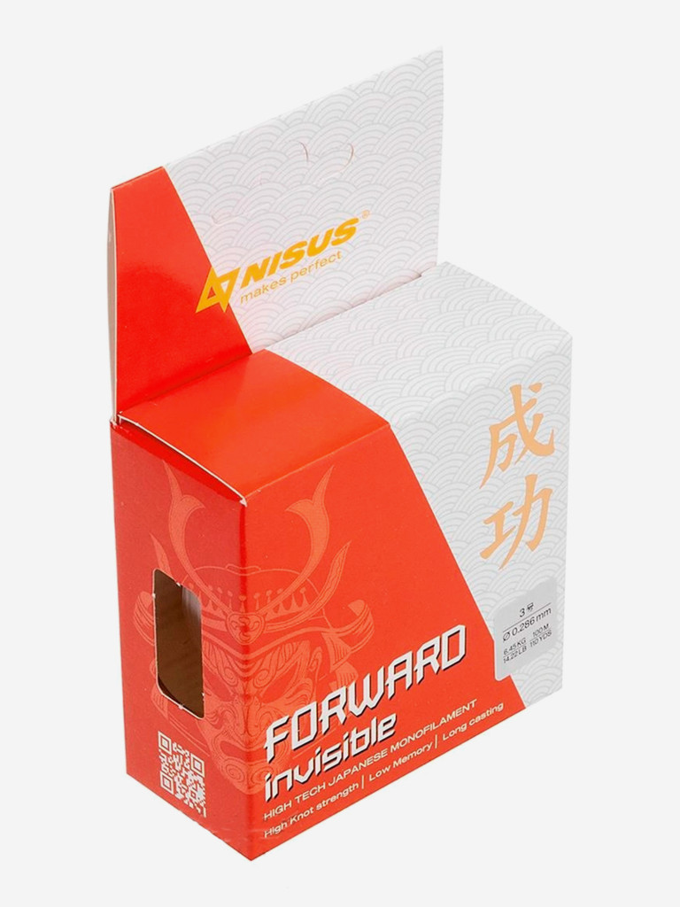 Леска для рыбалки Nisus FORWARD Invisible Nylon 0,286мм, 100м, 6,45кг, прозрачный