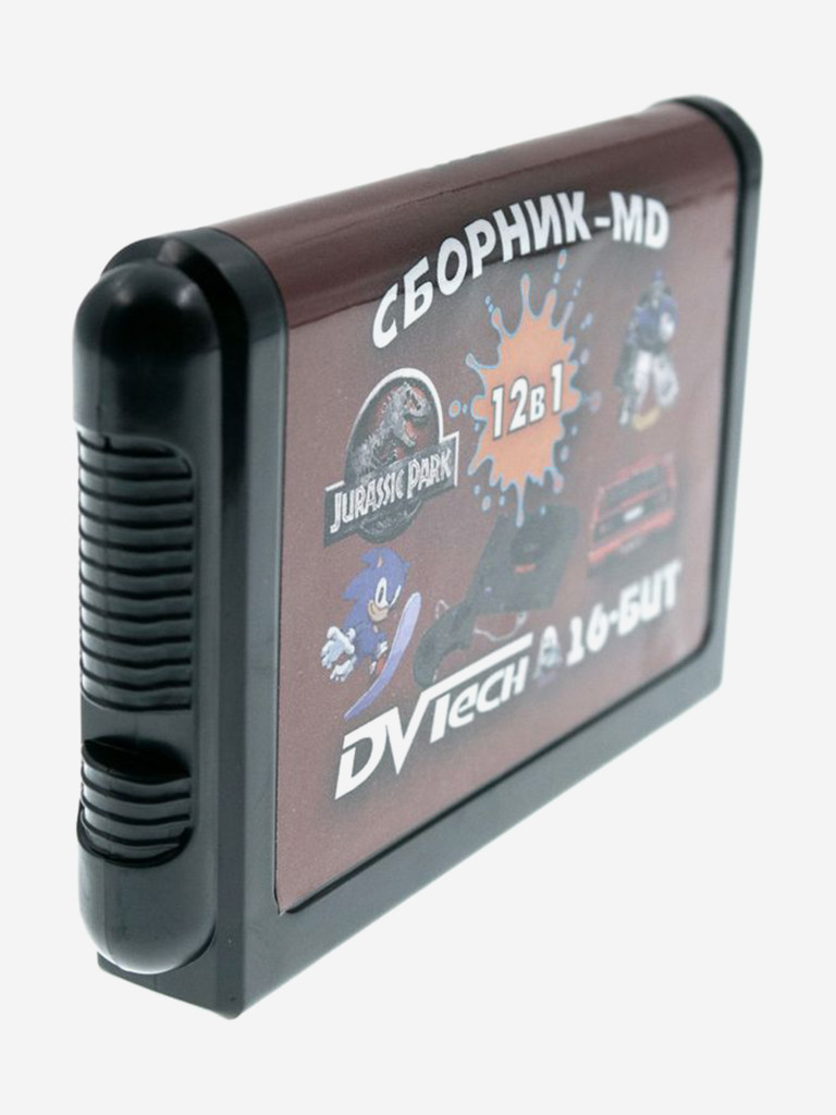 Картридж игровой DVTech 12 в 1 (на русском) 16bit