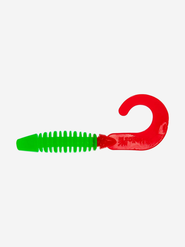 Мягкая приманка Helios Din, 3,11'' / 7,9 см, Lime & Red, 30 шт (HS-33-021-N-30)