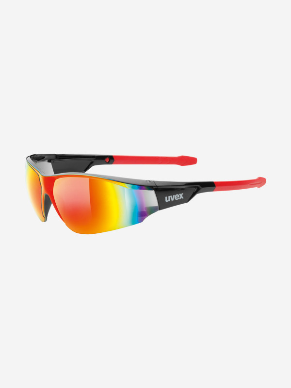 Солнцезащитные очки Uvex Sportstyle 218 черный/красный цвет — купить за 2799 руб., отзывы в интернет-магазине Спортмастер