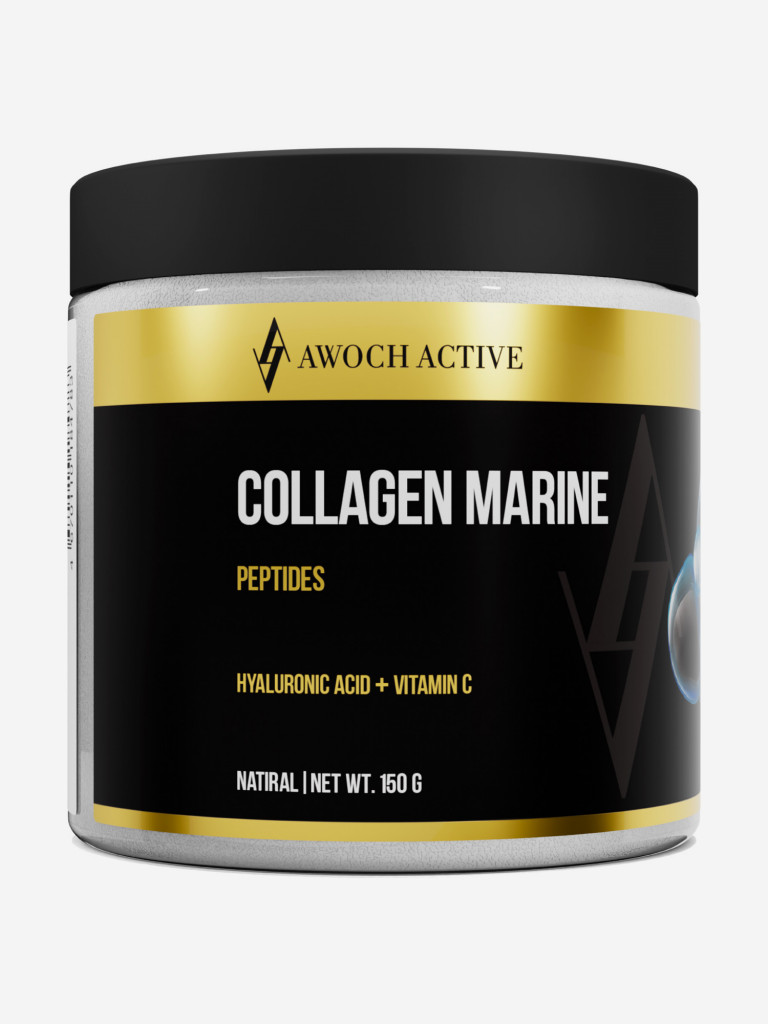 COLLAGEN MARINE без вкуса 150 г TM AWOCHACTIVE черный цвет — купить за 1260  руб., отзывы в интернет-магазине Спортмастер