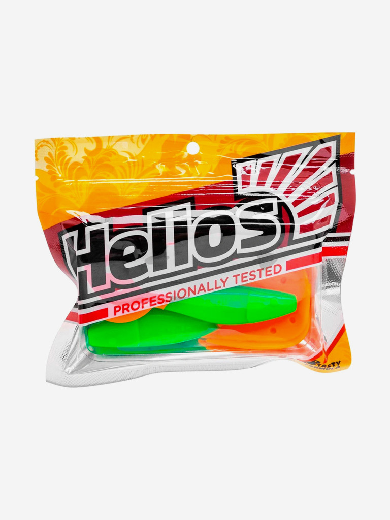 Мягкая приманка Helios Kasandra, 4,29" / 10,9 см, Lime & Orange, 5 штук (HS-34-020)