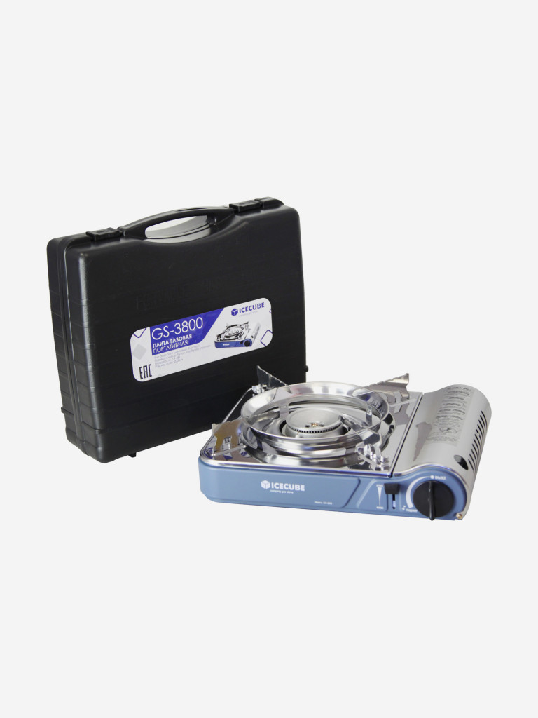 Газовая плита Ice Cube GS-3800 SP, 2.9 кВт, 200 г/ч, переходник