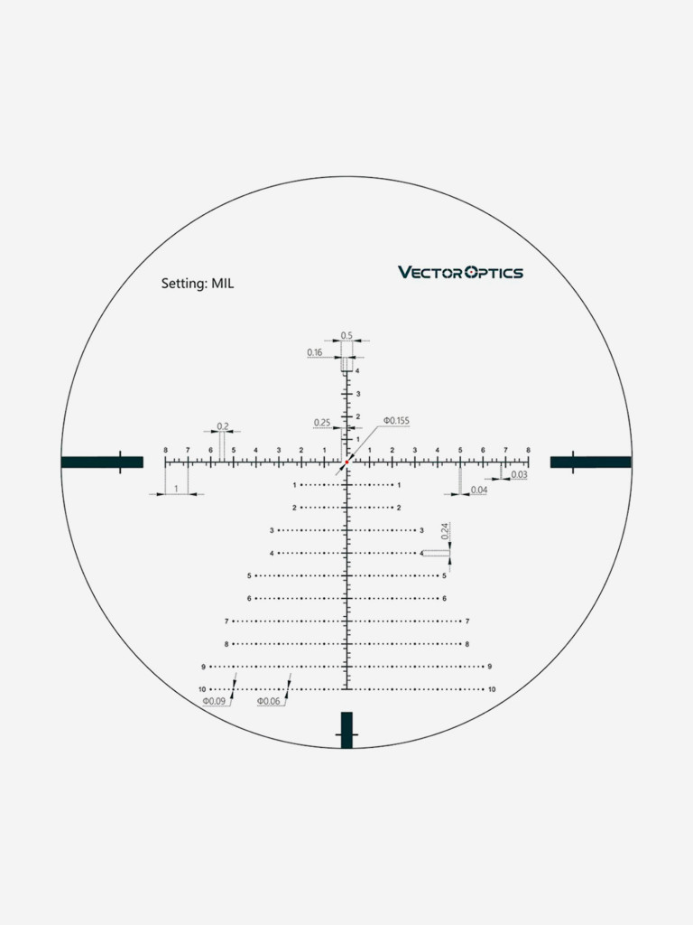 Прицел оптический Vector Optics Continental 34mm 4-24x, с подсветкой