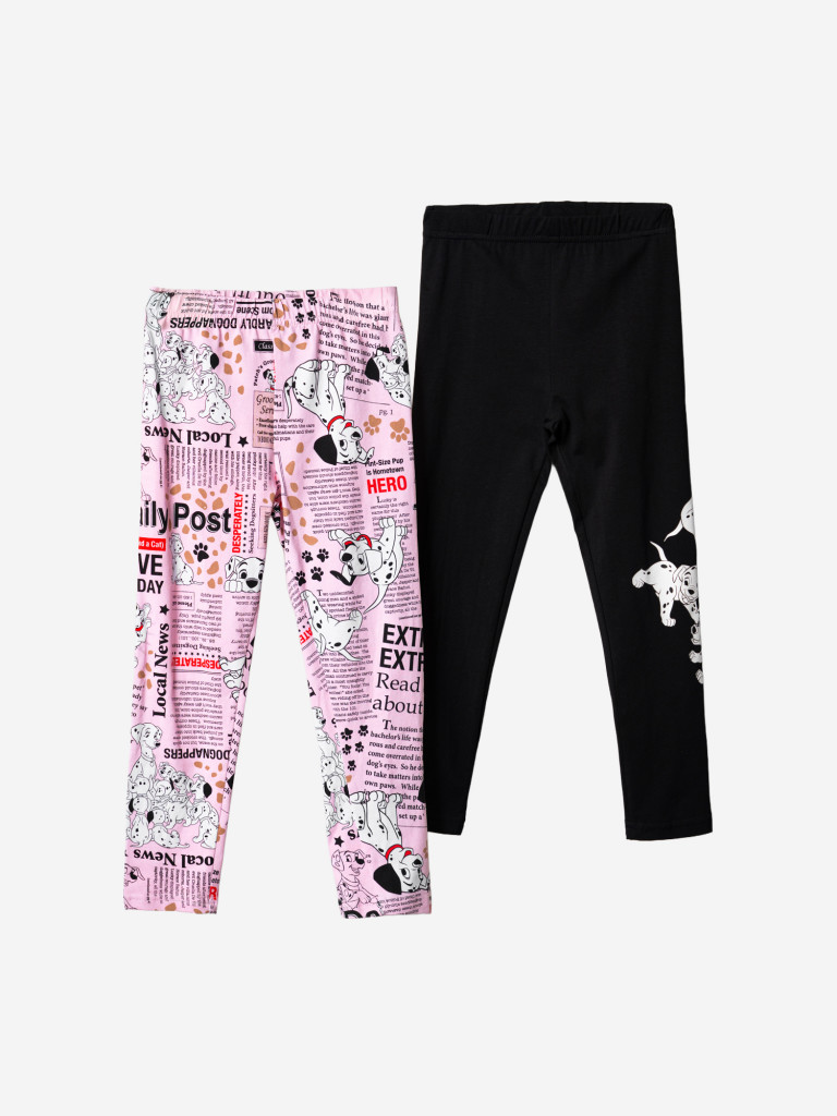 Легинсы для девочек, 2 пары в комплекте PlayToday