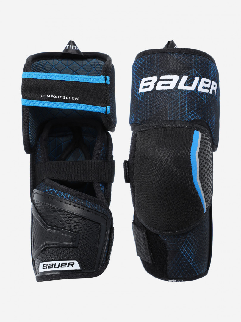 фото Налокотники хоккейные детские bauer x int, синий