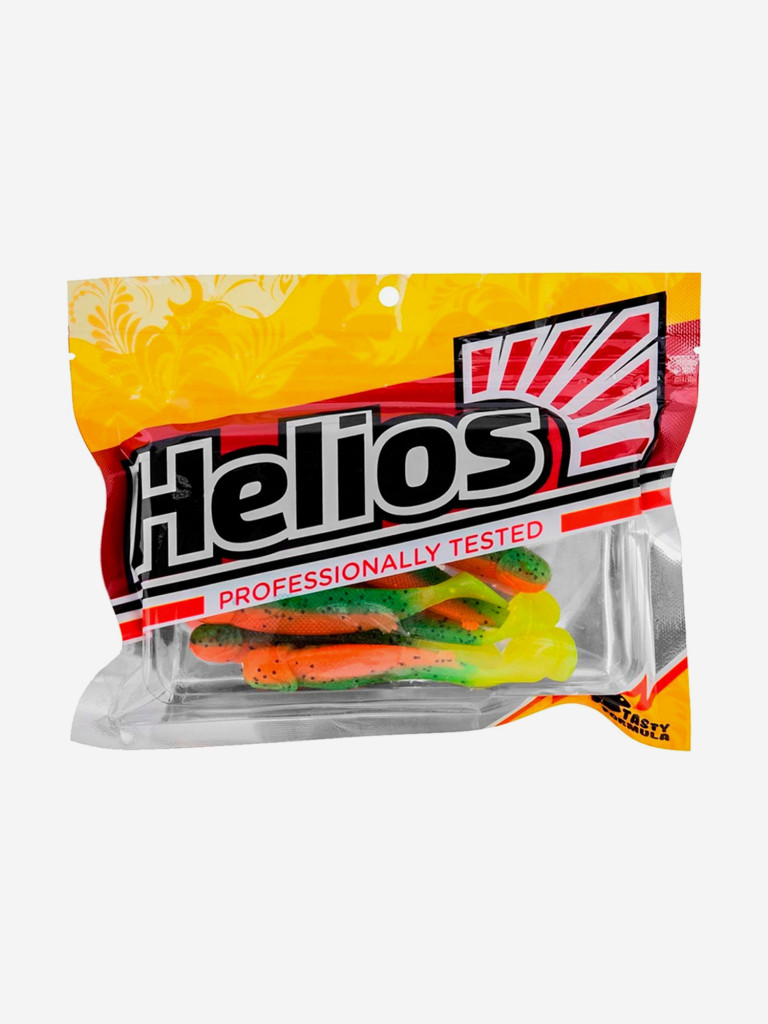 Мягкая приманка Helios Jap, 3,15" / 8 см, Pepper Green & Orange LT, 7 штук (HS-32-032)