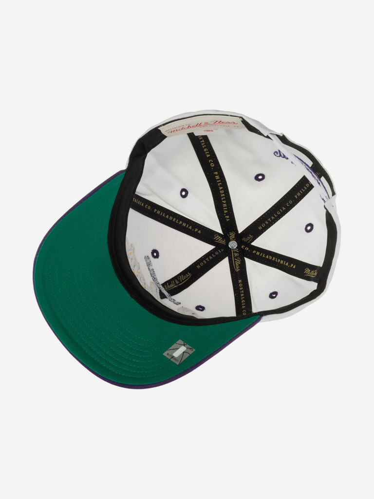 Бейсболка MITCHELL NESS HHSS7289-LALYYPPPWHIT Los Angeles Lakers NBA (фиолетовый)