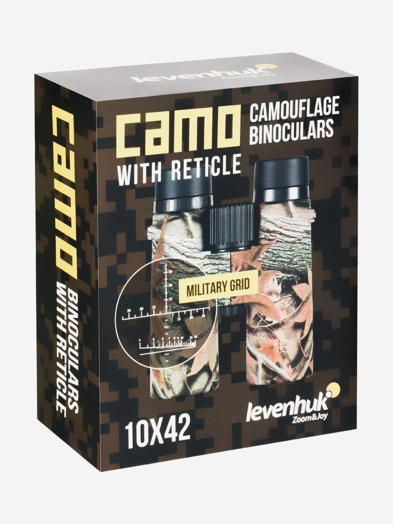 Бинокль Levenhuk Camo Dots 10x42 с сеткой