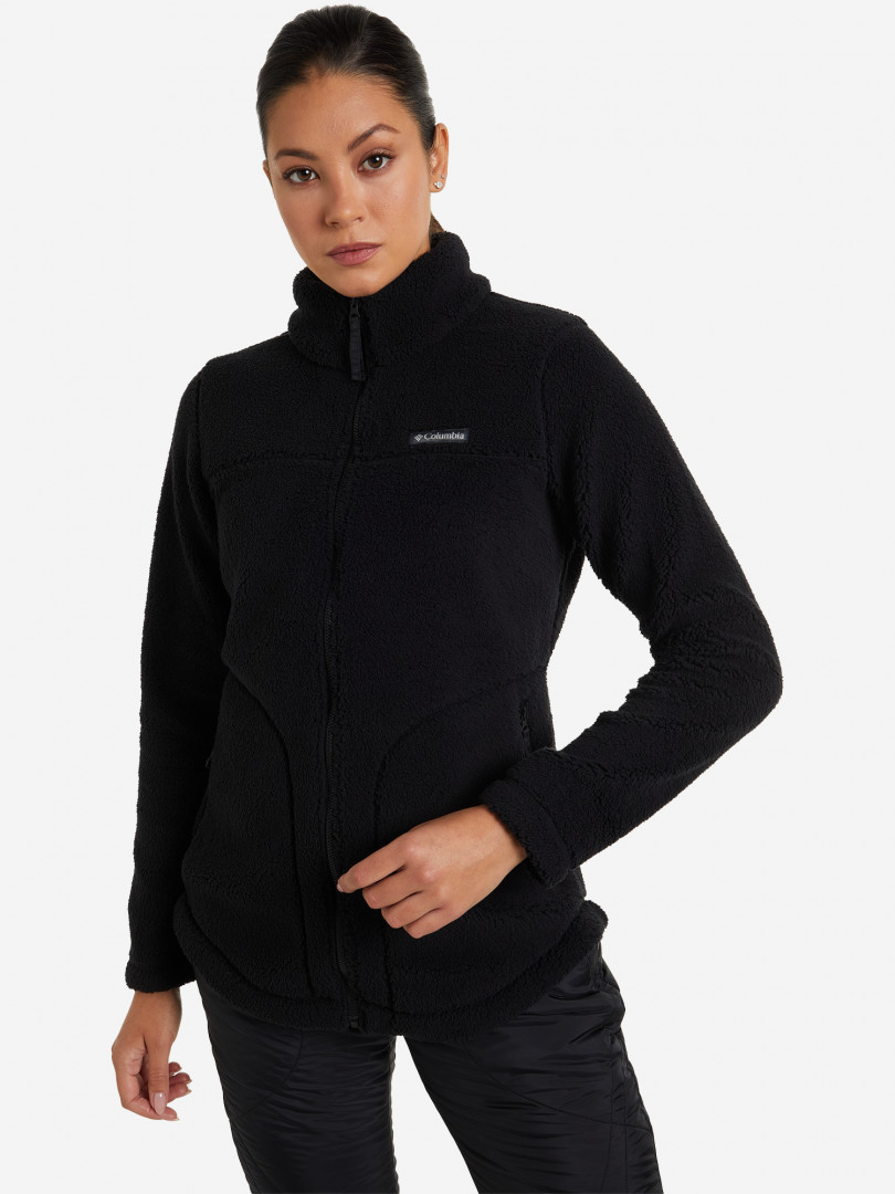 фото Джемпер флисовый женский columbia west bend full zip, черный