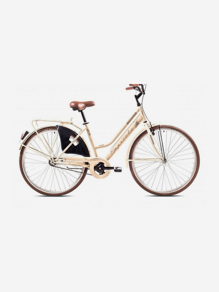 Велосипед CAPRIOLO CITY AMSTERDAM LADY (1 X 3), рама сталь 18'', колёса 28'' (кремовый)