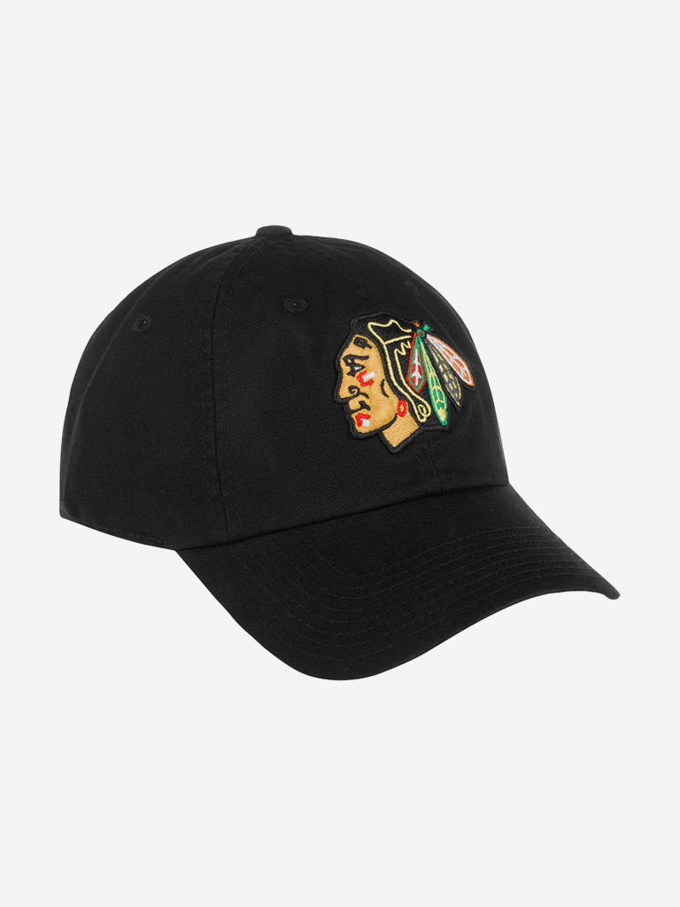 Бейсболка AMERICAN NEEDLE 40742A-CBH Chicago Blackhawks Blue Line NHL (черный)