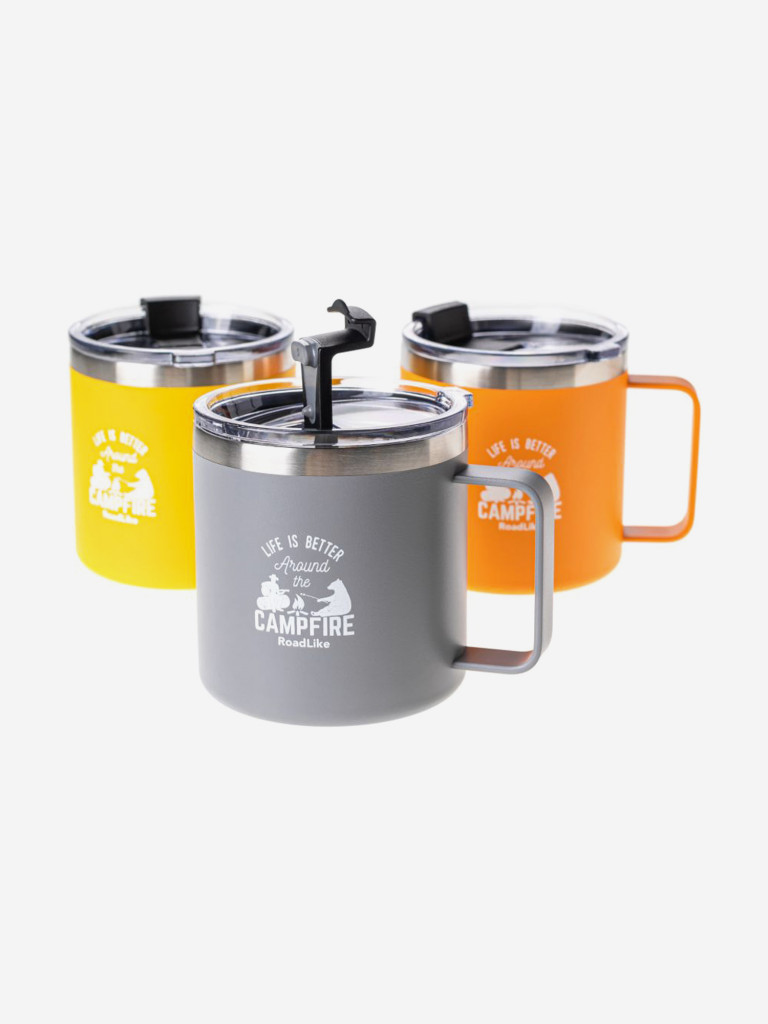 Термокружка RoadLike Camp 415мл, зеленый