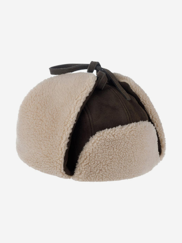 Шапка-ушанка STETSON 9297302 BOMBER CAP CALF SPLIT (серый)