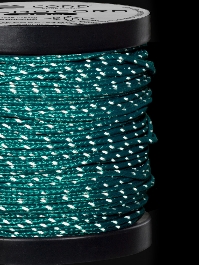 Микрокорд CORD катушка 10м светоотражающий (aquamarine)