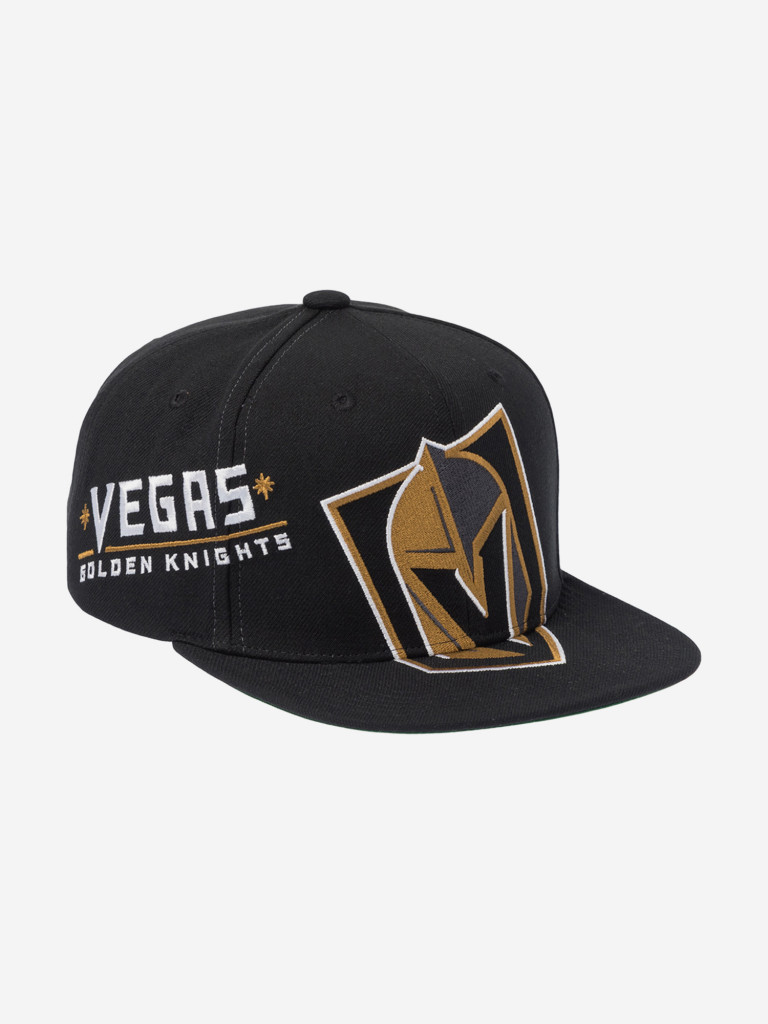 Бейсболка с прямым козырьком MITCHELL NESS HS10520-VGKBLCK Vegas Golden Knights NHL (черный)