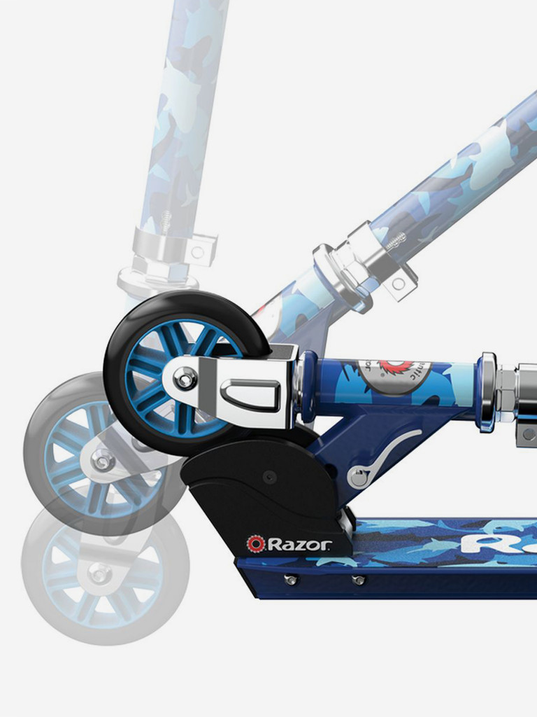 Самокат для детей и подростков Razor A Special Edition - Shark Camo синий