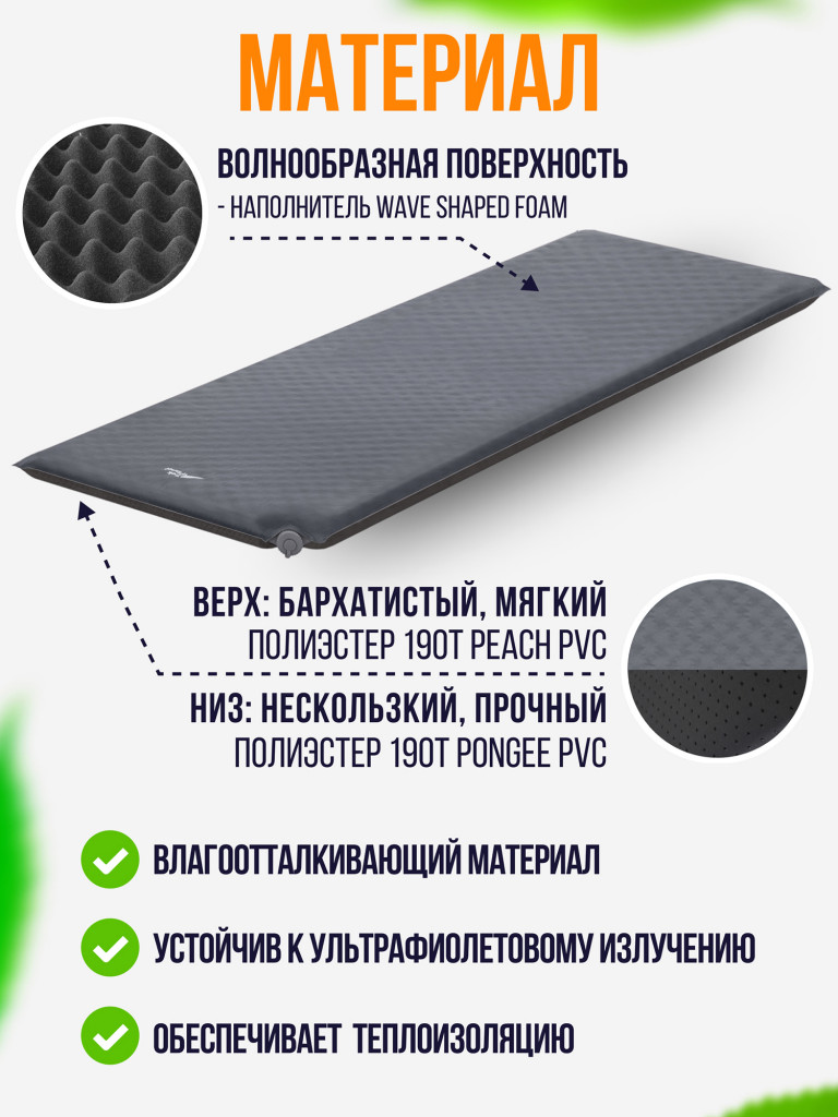 Коврик для пикника Trek Planet Relax 90 Grey
