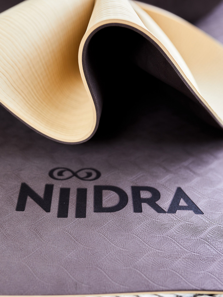 Коврик для йоги NiiDRA Basic шоколадно-пломбирный