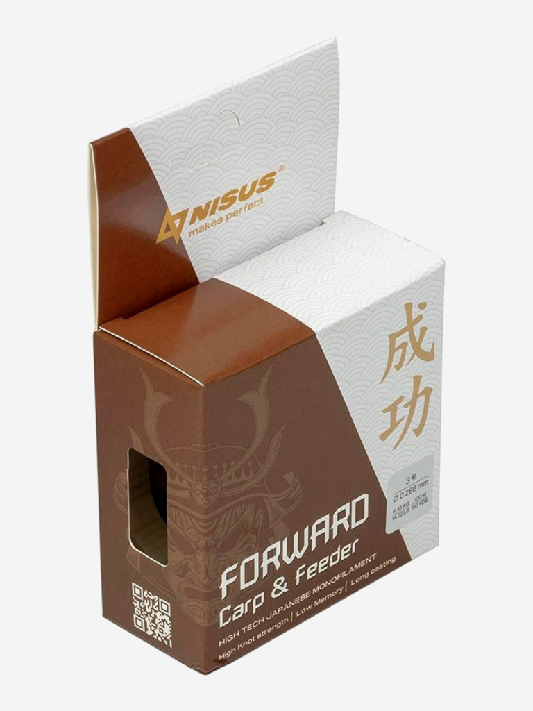 Леска для рыбалки Nisus FORWARD Carp&Feeder Nylon 0,286мм, 100м, 6,45кг, темно-коричневый