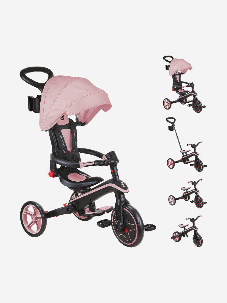 Трехколесный велосипед-беговел Globber EXPLORER TRIKE FOLDABLE (4в1)