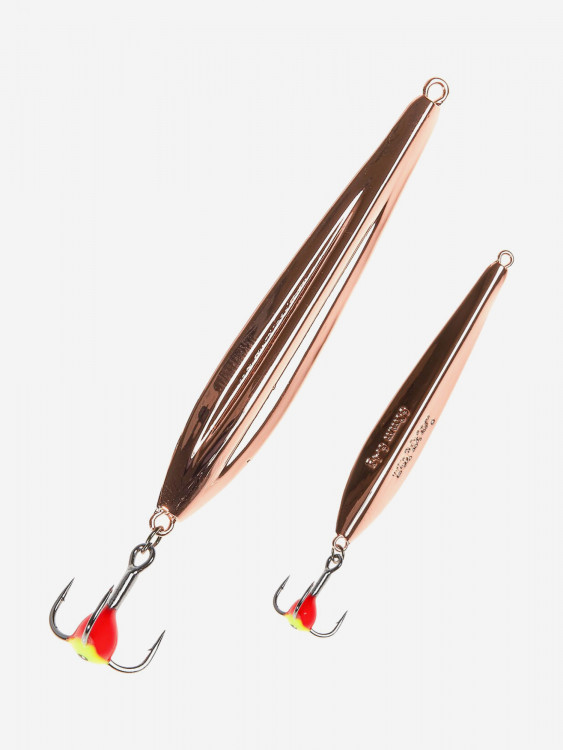 Блесна вертикальная зимняя Lucky John FIN Blade с цепочкой и тройником 40мм C блистер