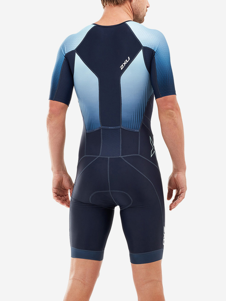 Мужской Компрессионный Костюм 2XU Perform Full Zip Sleeved Trisuit