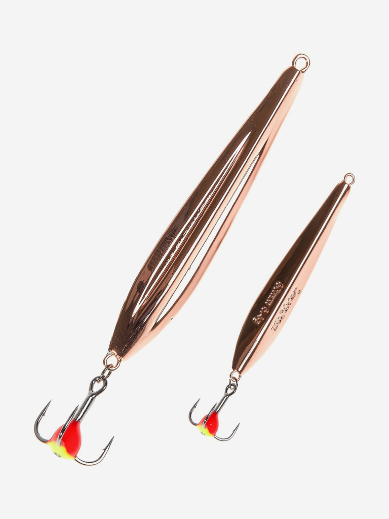 Блесна вертикальная зимняя Lucky John FIN Blade с цепочкой и тройником 40мм C блистер