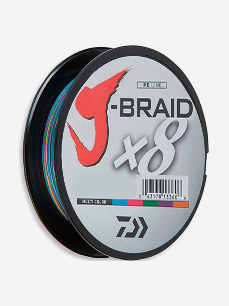 Шнур DAIWA J-Braid x8 150м Multicolor 0,06мм 4кг