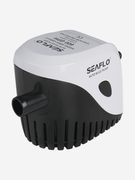 Помпа водооткачивающая автоматическая SeaFlo 24V, трюмная, 600 галлон/час, патрубок 19 мм