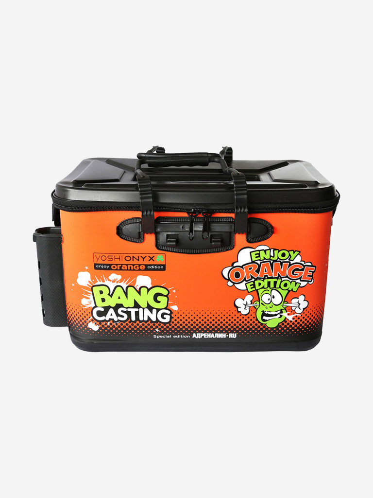 Ящик рыболовный Yoshi Onyx Orange с держателями для удилища