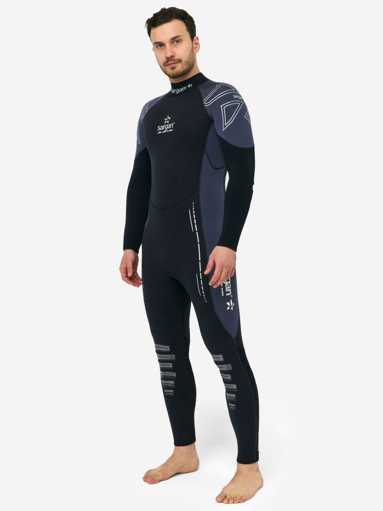 Гидрокостюм для плавания и водного спорта SARGAN NERO LONG MEN 5мм
