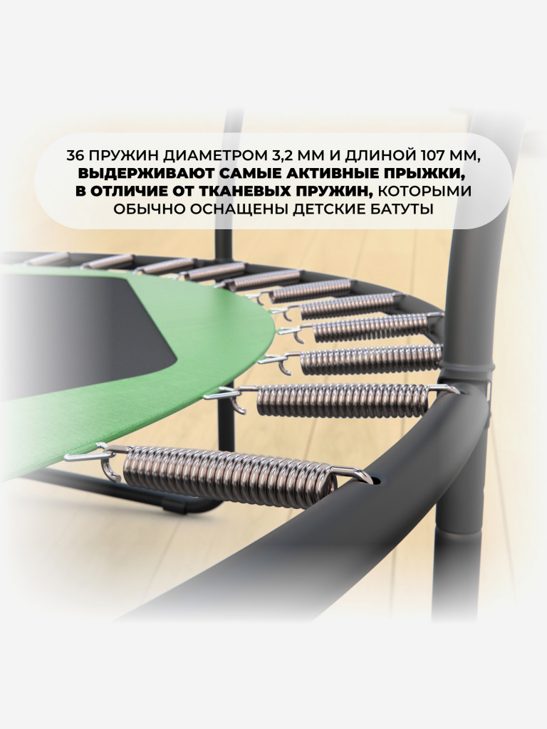 Батут детский DFC ANIMALS PANDA 55" с сеткой