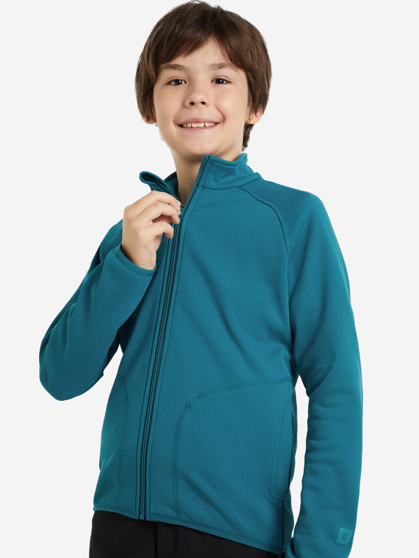 Джемпер флисовый для мальчиков Reima Kahvilla сине-зеленый цвет — купить за 2279 руб. со скидкой 40 %, отзывы в интернет-магазине Спортмастер