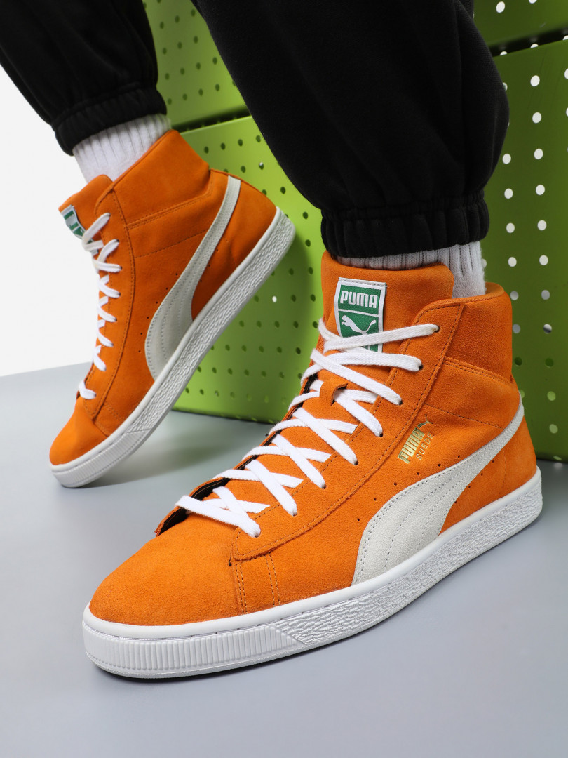 фото Кеды мужские puma suede mid xxi, оранжевый