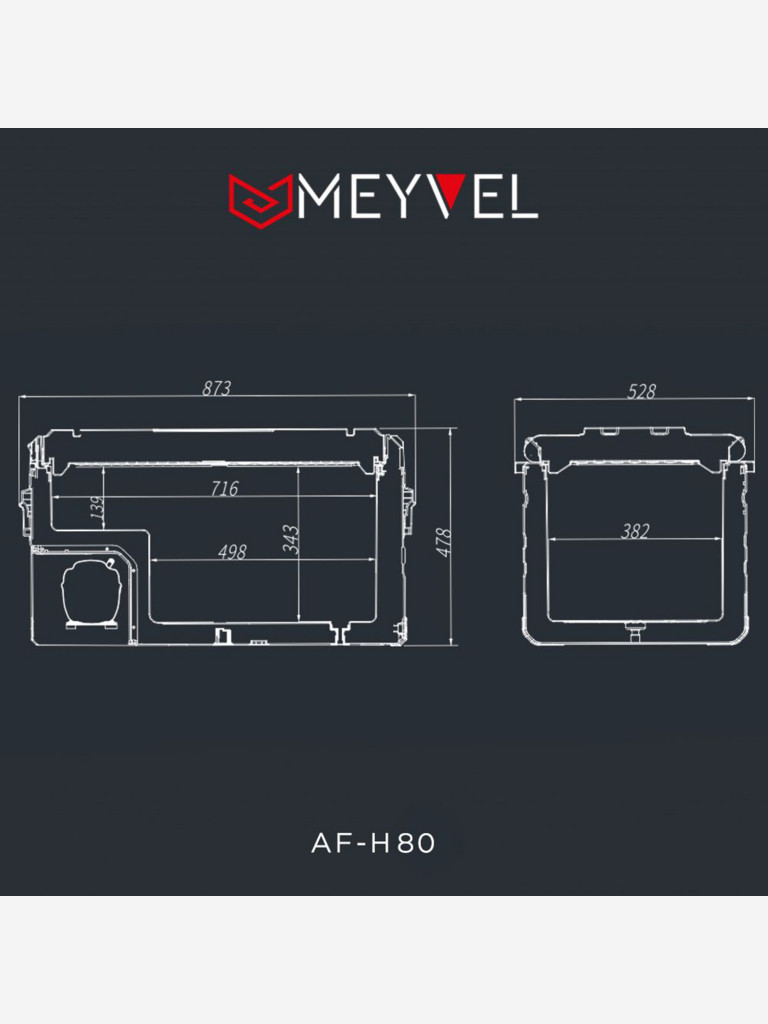 Компрессорный автохолодильник Meyvel AF-H80