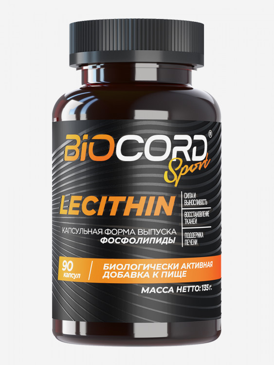 Лецитин подсолнечный, Biocord Sport, 90 капсул массой 1500 мг